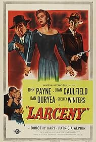 Shelley Winters, Dan Duryea, Joan Caulfield, and John Payne in Larceny (1948)