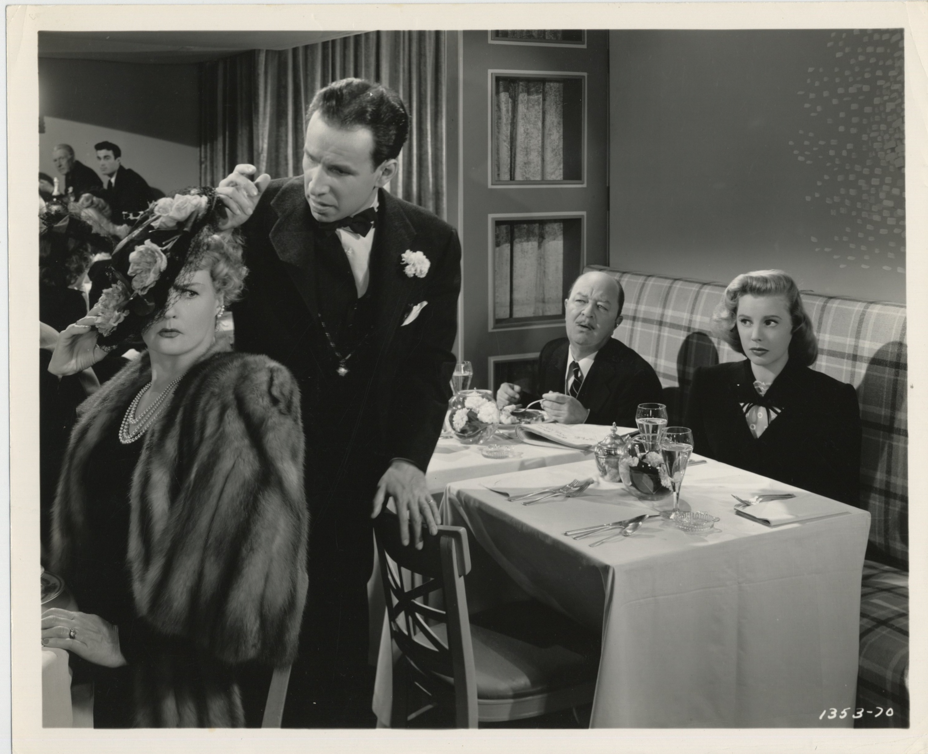 June Allyson, Hume Cronyn, Chester Clute, and Moyna MacGill in The Sailor Takes a Wife (1945)