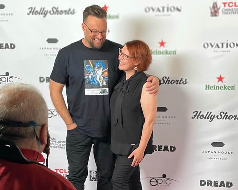 P.J. Palmer and Audrey Wasilewski at HollyShorts for NORTH STAR