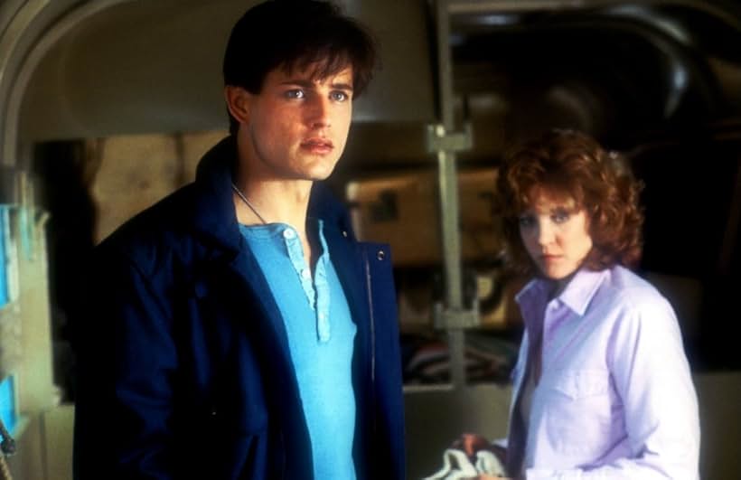 Nancy Allen and Michael Paré in The Philadelphia Experiment (1984)