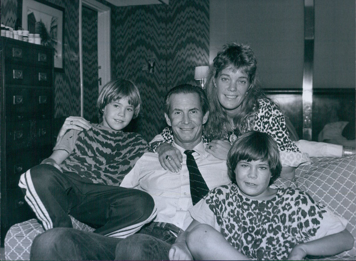 Anthony Perkins, Berry Berenson, Osgood Perkins, and Elvis Perkins