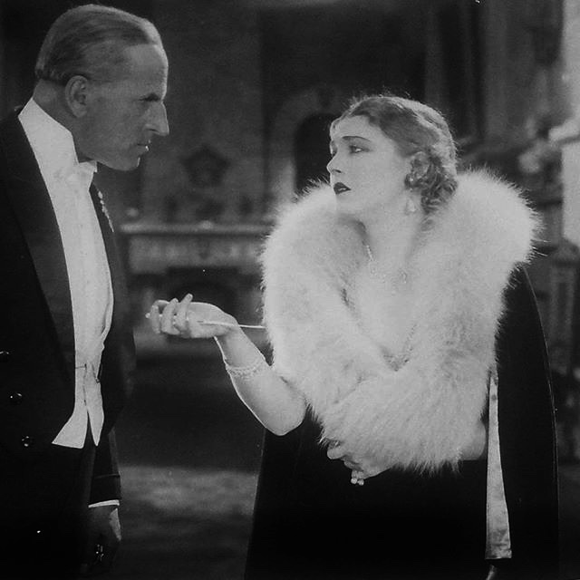 Vilma Bánky and Gustav von Seyffertitz in The Magic Flame (1927)