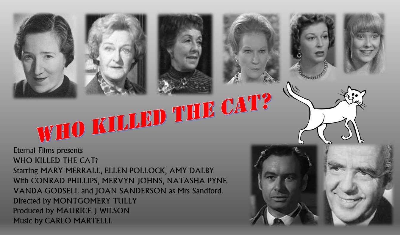 Amy Dalby, Vanda Godsell, Mervyn Johns, Mary Merrall, Conrad Phillips, Ellen Pollock, Natasha Pyne, and Joan Sanderson in Who Killed the Cat? (1966)