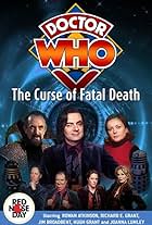 Rowan Atkinson, Hugh Grant, Jonathan Pryce, Jim Broadbent, Richard E. Grant, Joanna Lumley, and Julia Sawalha in Comic Relief: Doctor Who - The Curse of Fatal Death (1999)