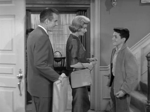 Hugh Beaumont, Barbara Billingsley, and Richard Correll in Leave It to Beaver (1957)