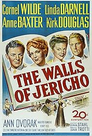 Kirk Douglas, Linda Darnell, and Cornel Wilde in The Walls of Jericho (1948)