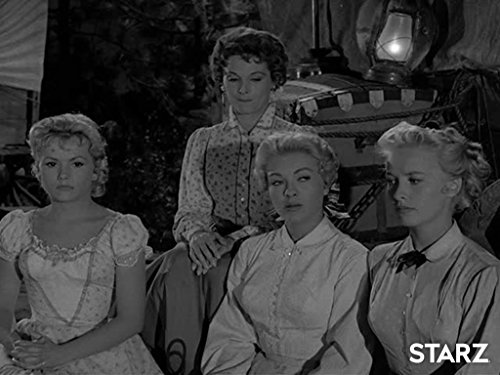 Penny Edwards, Barbara Eiler, Diane Jergens, and Lori Nelson in Wagon Train (1957)