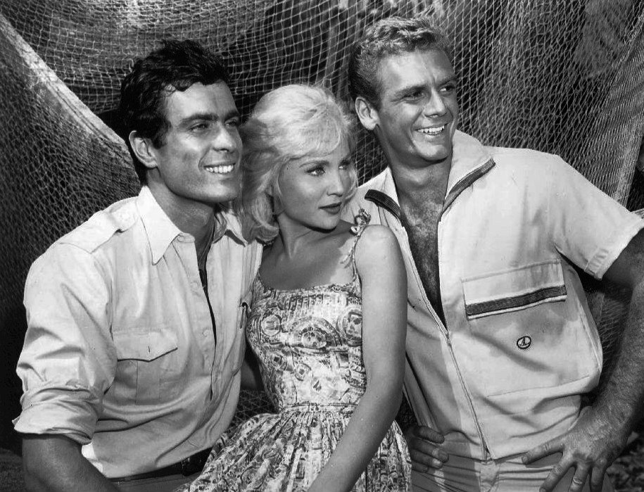 Gardner McKay, Susan Oliver, and Guy Stockwell in Adventures in Paradise (1959)