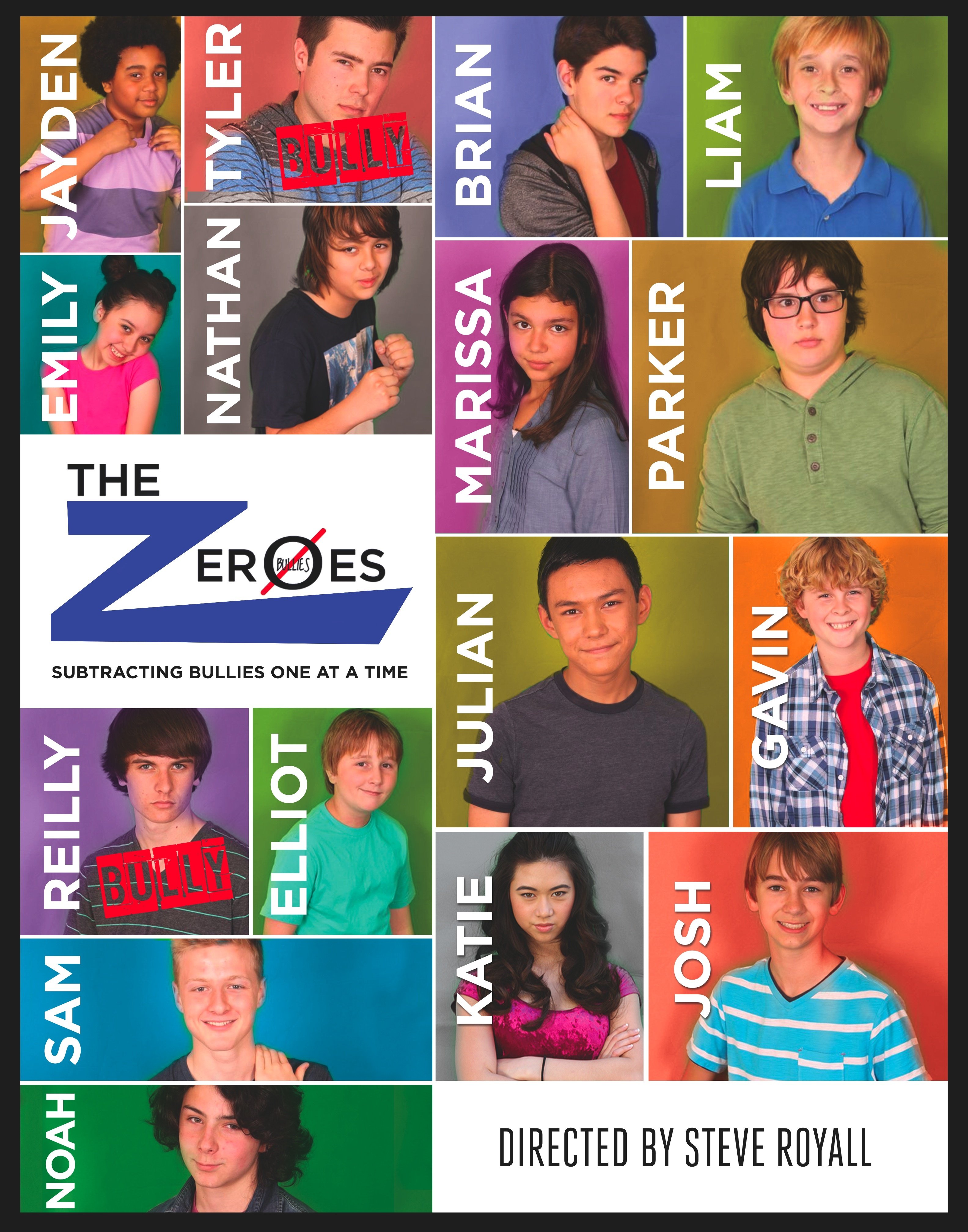 Sam Cohen, Chelsea Cook, Luke Broyles, Keith Nagel, Gerdan Burton, Sophie Sabatini, Ryan Mitchell, Alec VanOwen, Adam Hochstetter, Adam Simpson, Anthony Mihaylov, Preston Wheeler, Ian Tucker, Lori Mae Hernandez, and Arden Belle in The Zeroes (2014)