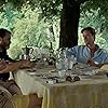 Amira Casar, Michael Stuhlbarg, Armie Hammer, and Timothée Chalamet in Call Me by Your Name (2017)