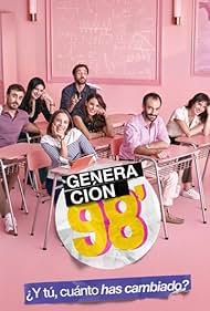 Luz Valdivieso, María Gracia Omegna, Ignacia Baeza, Daniela Ramírez, Nicolás Oyarzún, Gabriel Cañas, and Felipe Rojas in Generación 98 (2023)