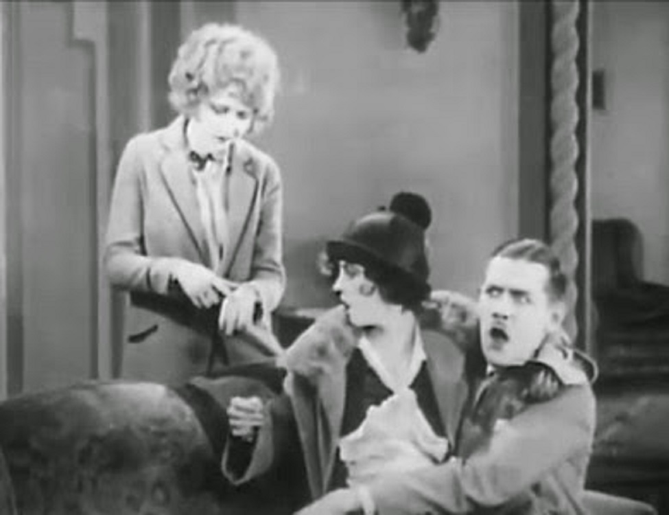 Olive Borden, Charley Chase, and Katherine Grant in Should Husbands Be Watched? (1925)