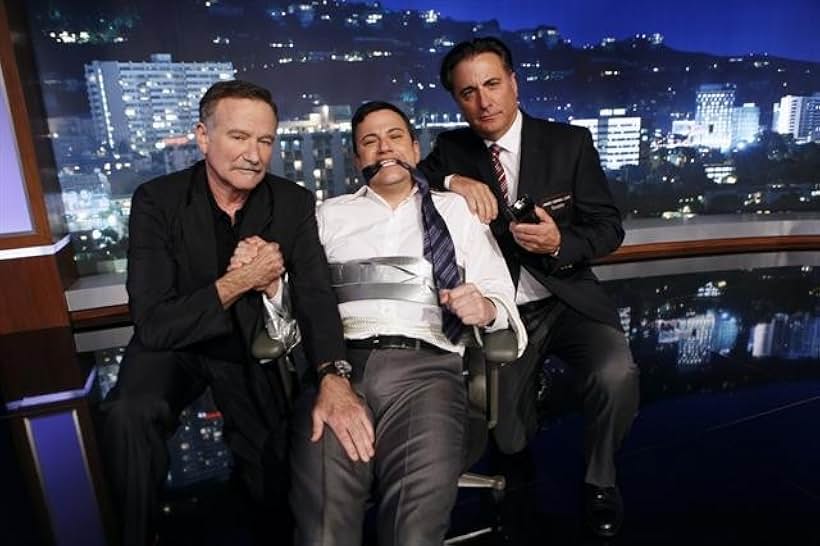 Robin Williams, Andy Garcia, and Jimmy Kimmel in Jimmy Kimmel Live! (2003)