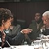 Morgan Freeman and Angela Bassett in Olympus Has Fallen (2013)