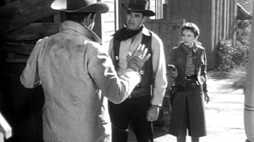 Rory Calhoun, James Philbrook, and Mary Webster in The Texan (1958)