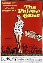 Doris Day, Ralph W. Chambers, Ralph Dunn, Eddie Foy Jr., Owen Martin, John Raitt, and Jack Straw in The Pajama Game (1957)