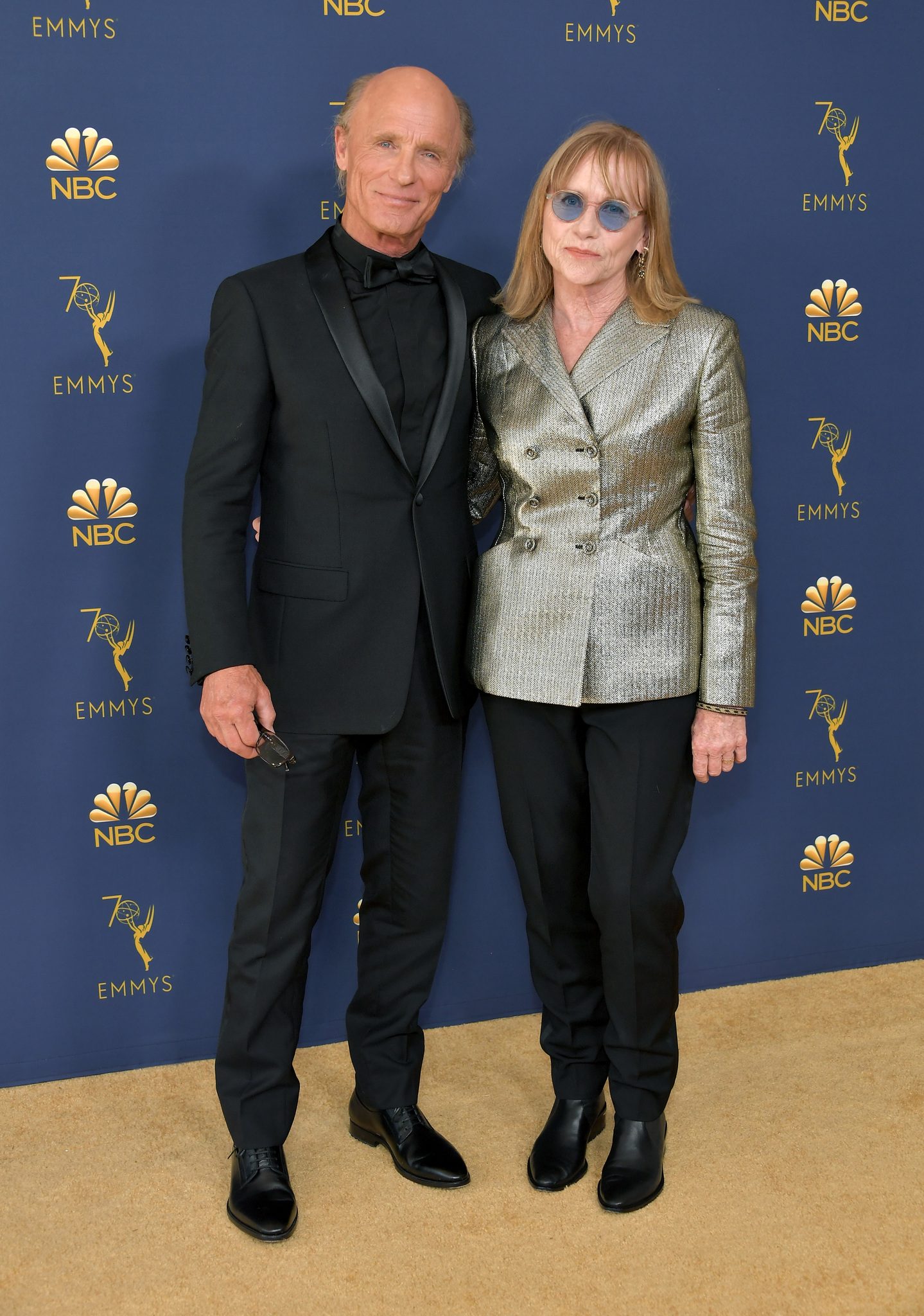 Ed Harris and Amy Madigan at an event for The 70th Primetime Emmy Awards (2018)