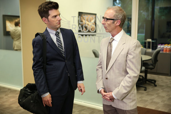 Adam Scott and Bob Bancroft in Parks and Recreation (2009)