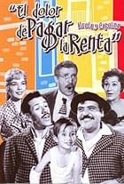 Amparo Arozamena, Marco Antonio Campos, Rosa Cué, Lilia Guízar, Gaspar Henaine, Norma Lazareno, Cesáreo Quezadas 'Pulgarcito', Mercedes Ruffino, Miguel Suárez, and Celia Viveros in El dolor de pagar la renta (1960)