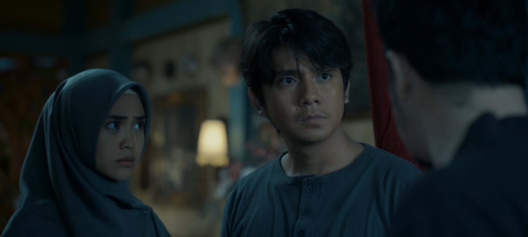 Dennis Adhiswara, Arbani Yasiz, and Ria Ricis in Thaghut (2024)