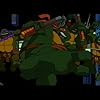 Sam Riegel, Gregory Abbey, Wayne Grayson, and Michael Sinterniklaas in Teenage Mutant Ninja Turtles (2003)