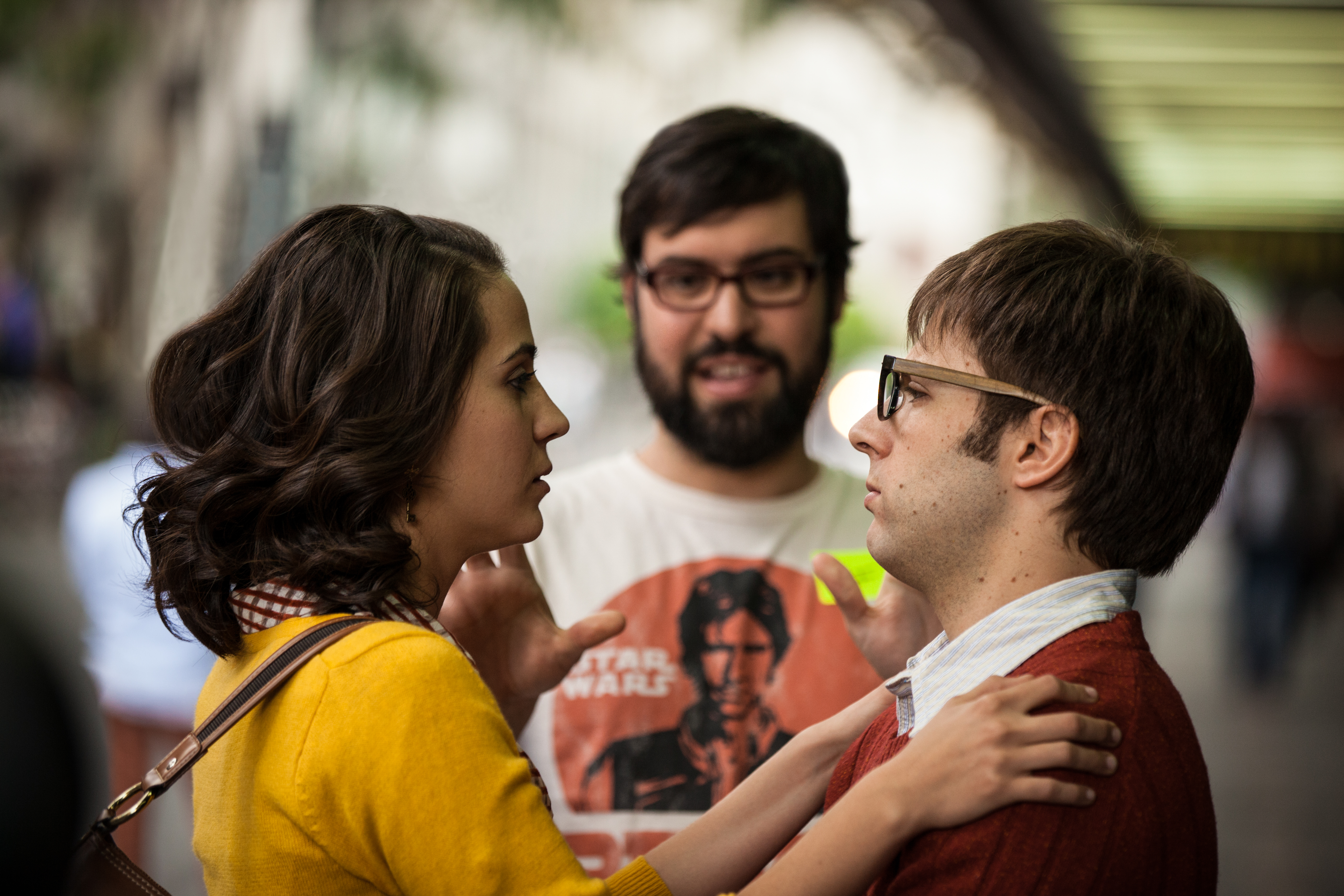 Luis Javier M. Henaine with Cassandra Ciangherotti and Luis Arrieta