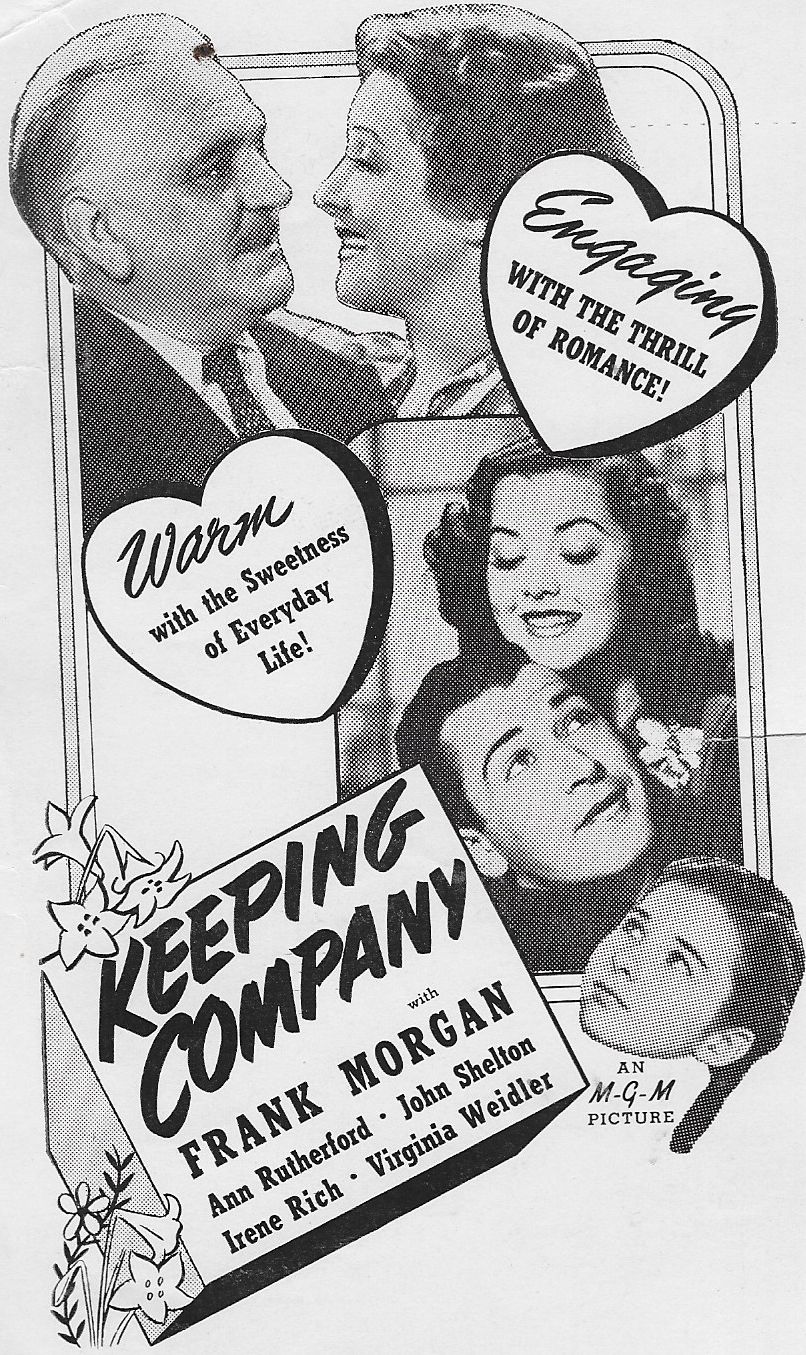 Frank Morgan, Irene Rich, Ann Rutherford, John Shelton, and Virginia Weidler in Keeping Company (1940)