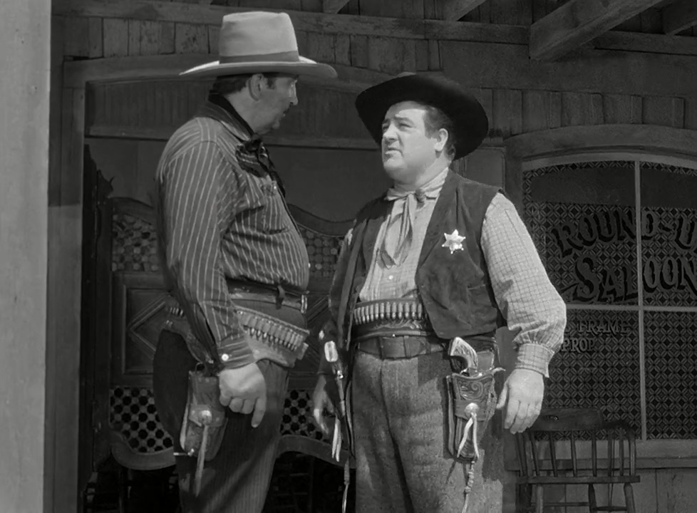 Lou Costello and Charles King in The Wistful Widow of Wagon Gap (1947)