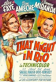 Carmen Miranda, Don Ameche, and Alice Faye in That Night in Rio (1941)