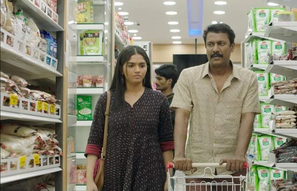 Samuthirakani and Sunaina Yella in Sillu Karuppatti (2019)