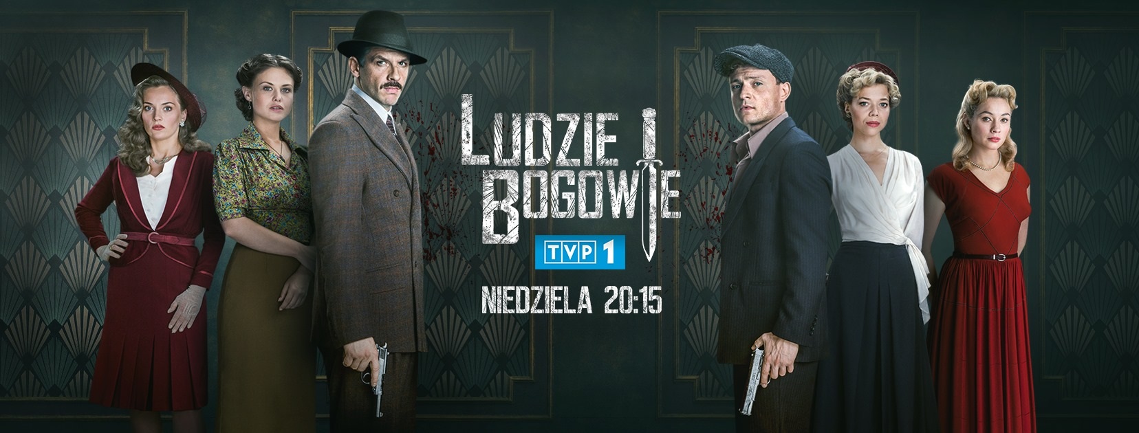 Anna Karczmarczyk, Jacek Knap, Dawid Dziarkowski, Marianna Zydek, and Maja Rybicka in Ludzie i bogowie (2020)