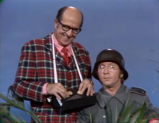 Arte Johnson and Phil Silvers in Rowan & Martin's Laugh-In (1967)