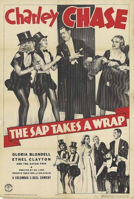 Gloria Blondell, Charley Chase, Beatrice Curtis, Marjorie Deanne, and Loring Sisters in The Sap Takes a Wrap (1939)