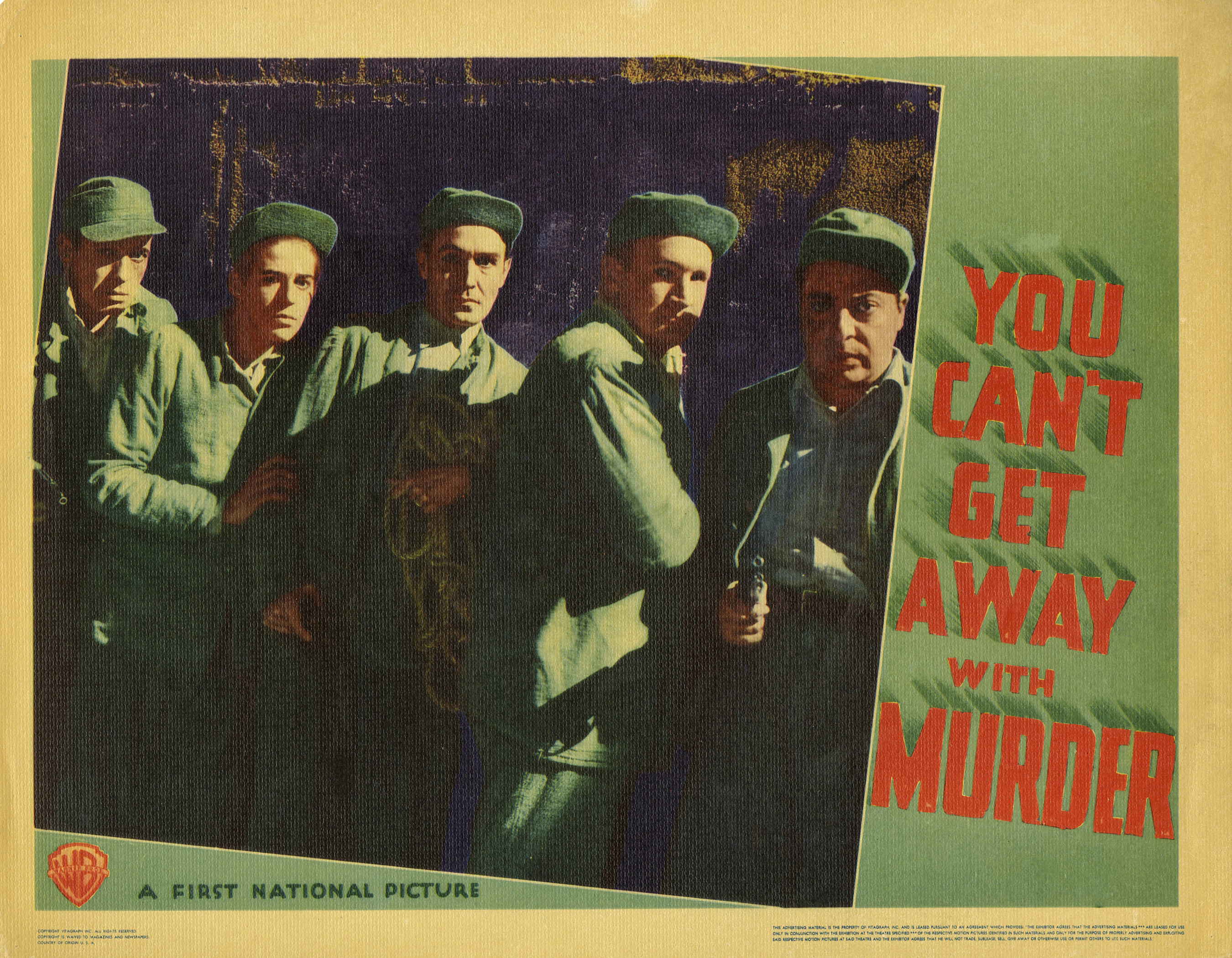 Humphrey Bogart, Joe Downing, Billy Halop, Harold Huber, and Joe Sawyer in You Can't Get Away with Murder (1939)