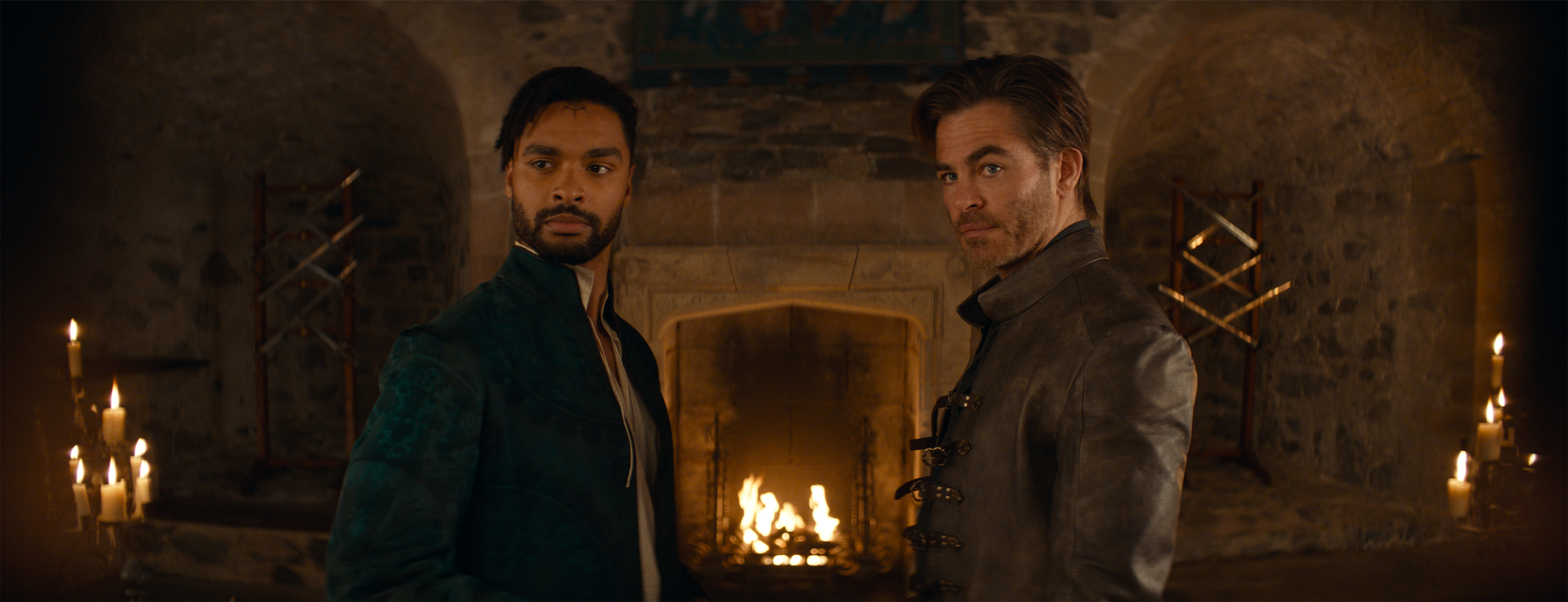 Chris Pine and Regé-Jean Page in Dungeons & Dragons: Honor Among Thieves (2023)