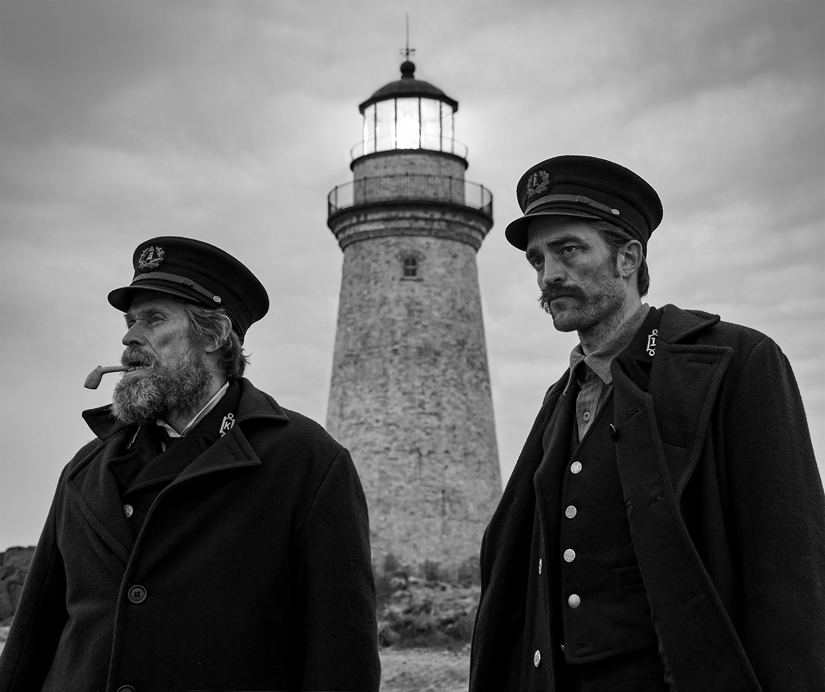 Willem Dafoe and Robert Pattinson in The Lighthouse (2019)