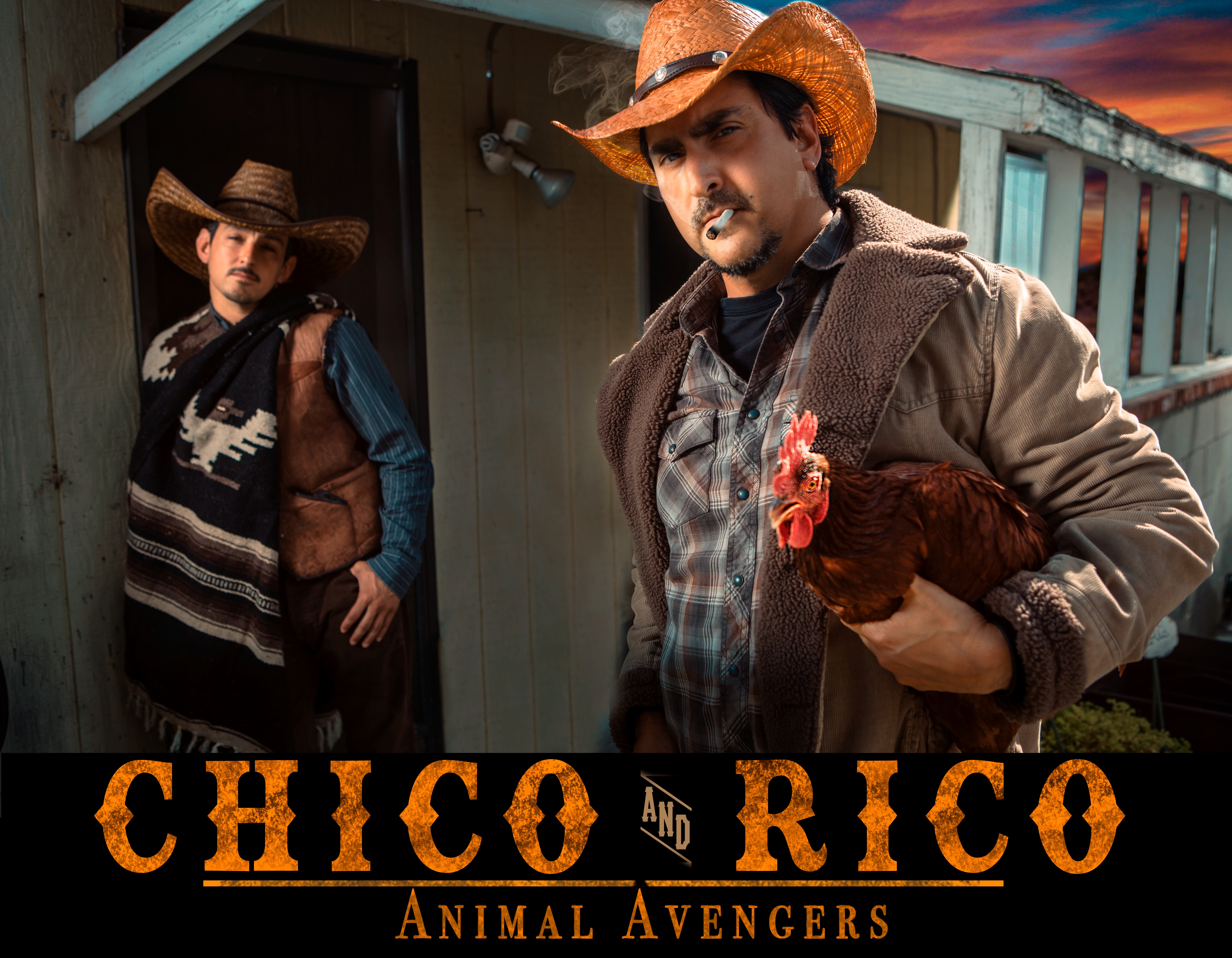 Dennis Ruel and Jose Montesinos in Chico & Rico: Animal Avengers (2023)