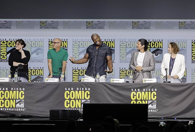 Terry Crews, Samantha Morton, Michael E. Satrazemis, Channing Powell, and Danny Ramirez at an event for Tales of the Walking Dead (2022)