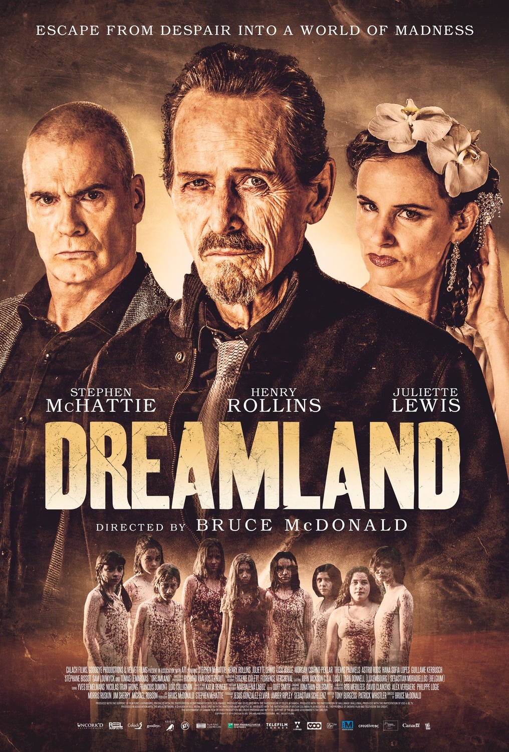 Juliette Lewis, Stephen McHattie, and Henry Rollins in Dreamland (2019)