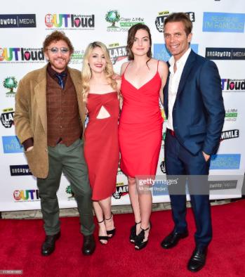 Bruce Reisman, Camille Montgomery, Chelsea Jordan, and David Chokachi at "As Long As I'm Famous" premiere in Beverly Hills, CA