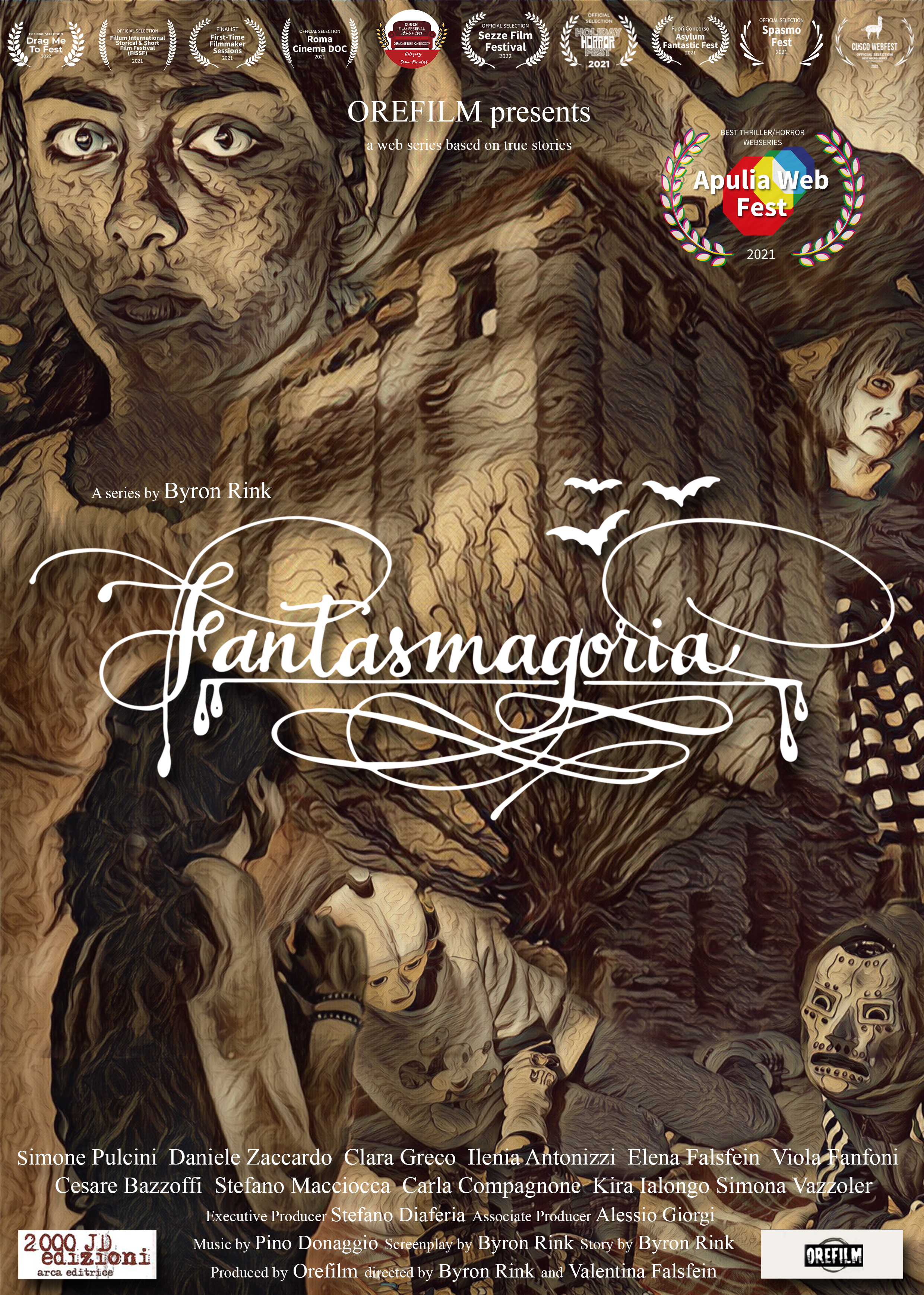 Byron Rink, Ilenia Antonizzi, Lorena Ippoliti, and Elena Falsfein in Fantasmagoria (2020)