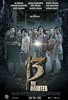 Atta Halilintar, Nurul Mukharomah, Marsha Aruan, Valerie Thomas, Endy Arfian, Mikha Tambayong, Stefhani Zamora Husen, Al Ghazali, and Achmad Megantara in 13: The Haunted (2018)