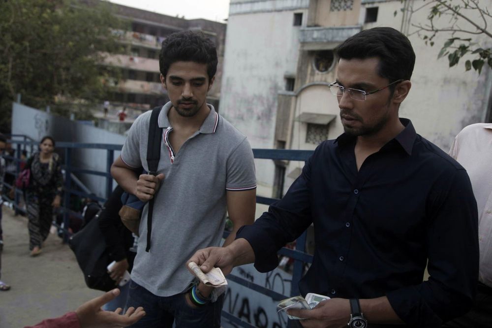 Randeep Hooda and Saqib Saleem in Bombay Talkies (2013)