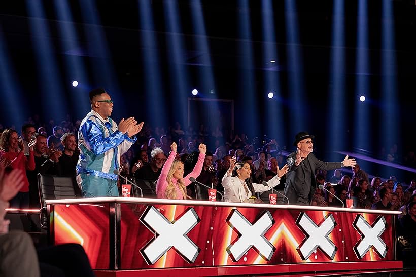 Howie Mandel, Kardinal Offishall, Trish Stratus, and Lilly Singh in Canada's Got Talent (2012)