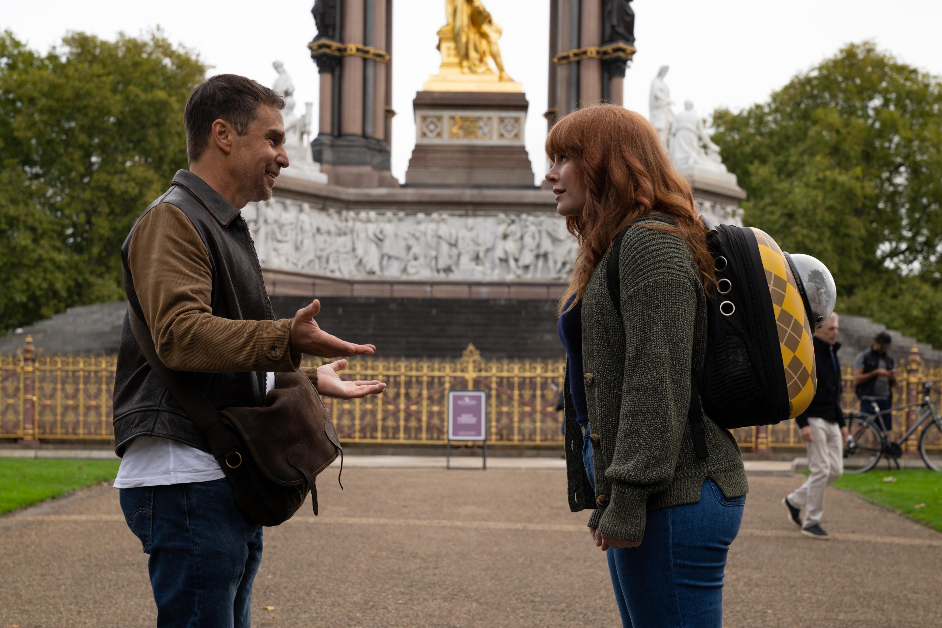 Sam Rockwell and Bryce Dallas Howard in Argylle (2024)