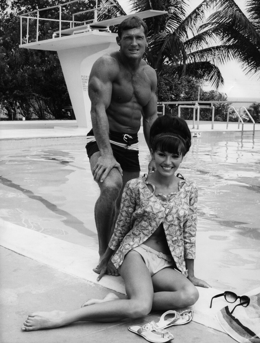 Brad Harris and Margitta Scherr in Our Man in Jamaica (1965)