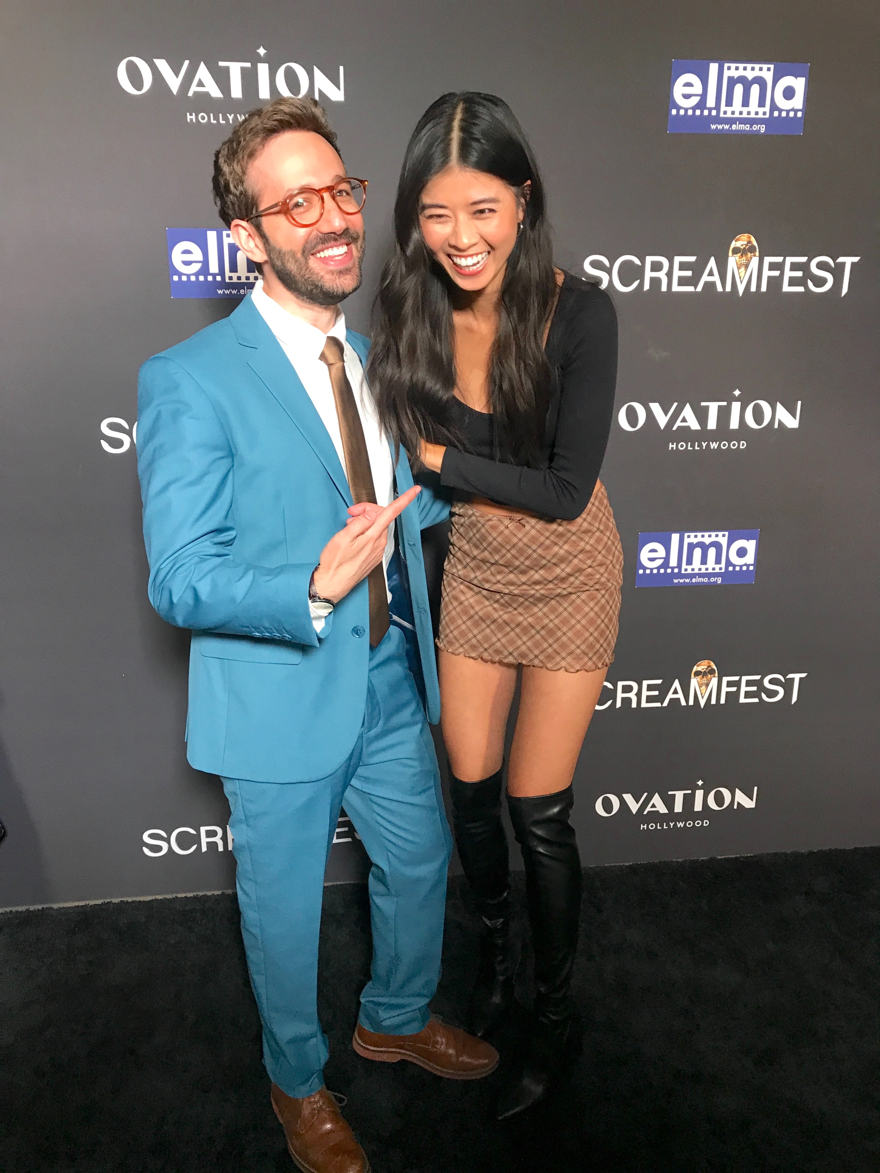 David Lautman & Megan Li Wang attend world premiere of Deer Camp '86 at TCL Chinese Theatres