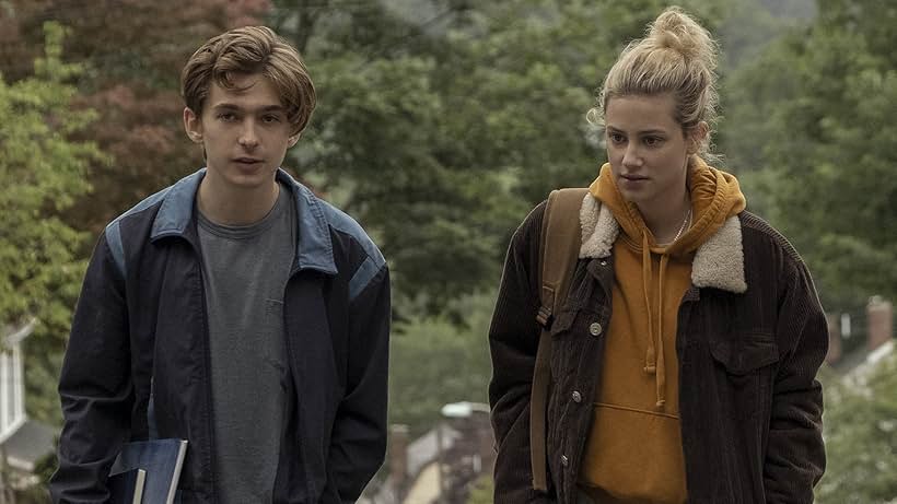 Austin Abrams and Lili Reinhart in Chemical Hearts (2020)