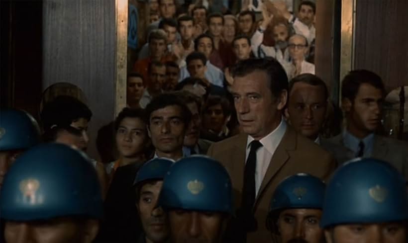 Charles Denner, Jean-Pierre Miquel, and Yves Montand in Z (1969)