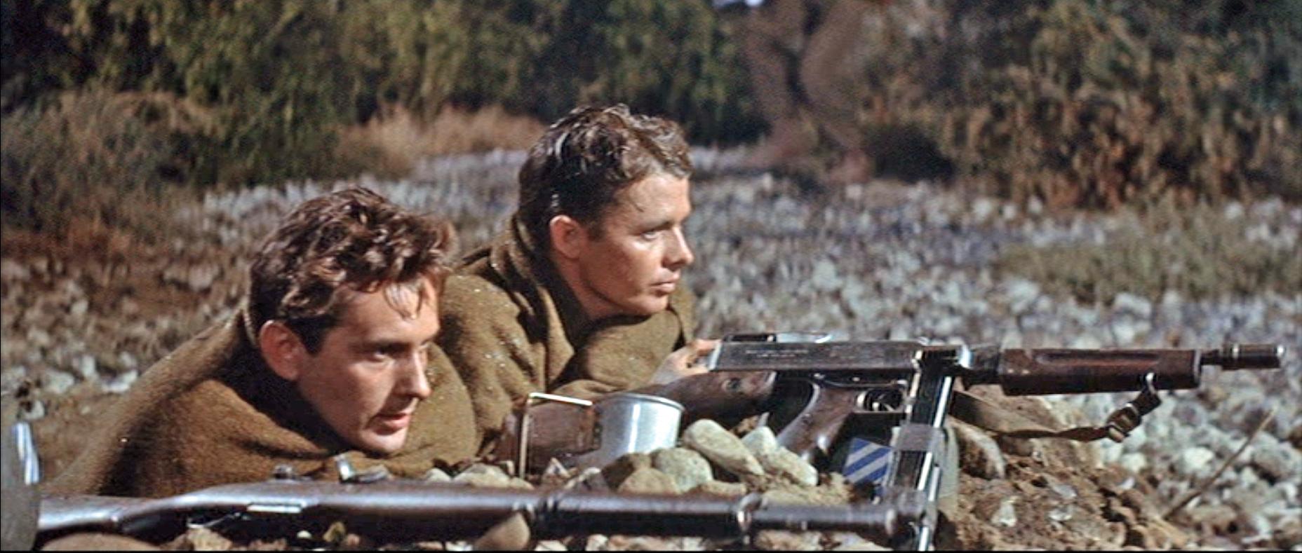 Audie Murphy and Jack Kelly in To Hell and Back (1955)